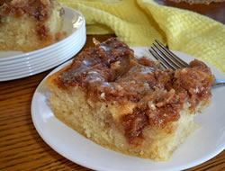 Maple Glazed Cinnamon Cake