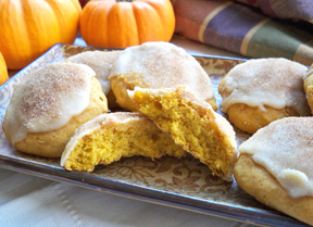 Maple Glazed Pumpkin Cookies