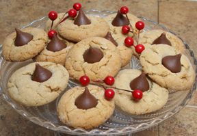 Peanut Blossom Kiss Cookies