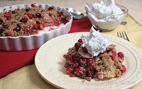 Pear and Cranberry Cobbler