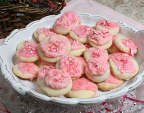 Pink Peppermint Cookies