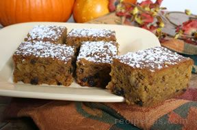 pumpkin currant bars Recipe