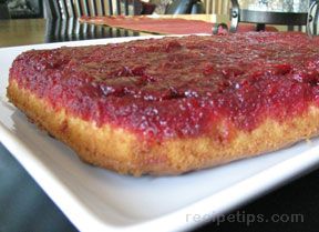 Raspberry Upside-down Cake