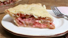 Rhubarb Custard Pie Recipe