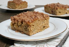 Rhubarb Sour Cream Cake