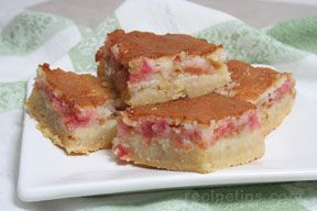 Rhubarb Squares