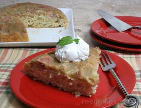 Rhubarb Upside Down Cake Recipe