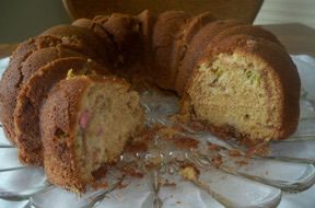Rhubarb Bundt Cake with Buttermilk Recipe