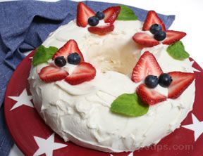 Star Spangled Angel Food Cake Recipe