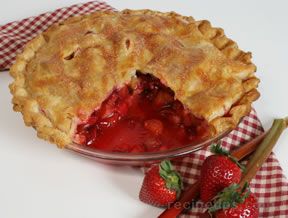 Rhubarb Strawberry Pie Recipe