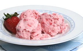 homemade  ice cream - strawberry Recipe