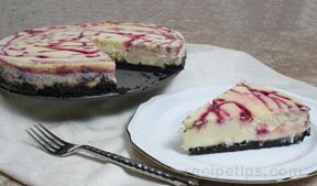 White Chocolate Raspberry Cheesecake