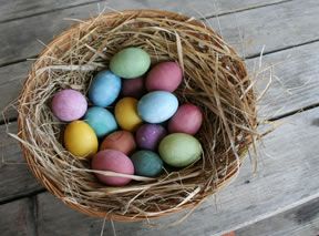 Easter Eggs with Natural Dyes