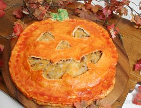 Jack-O-Lantern Pot Pie