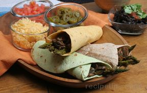 Grilled Mushroom and Asparagus Fajitas Recipe