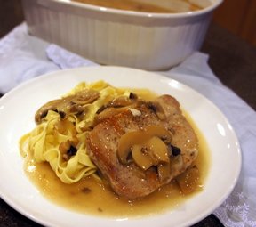 Pork Chops with Mushroom Gravy Recipe