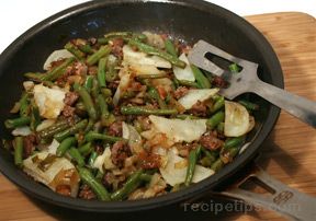 quick ground beef and vegetable skillet Recipe