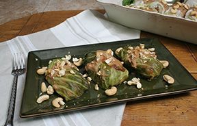 Stuffed Cabbage Rolls with Ground Turkey