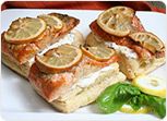 Grilled Salmon on Puff Pastry Recipe