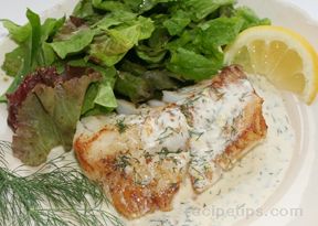 Fish Fillets in Creamy Dill Sauce