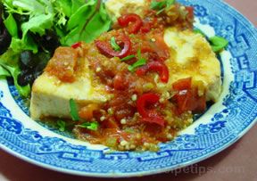 fish poached in salsa Recipe