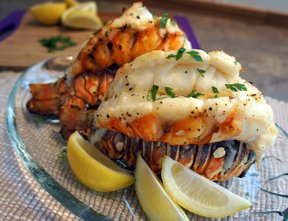 grilled lobster tails with garlic butter Recipe
