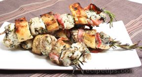 Grilled Monkfish Kebabs