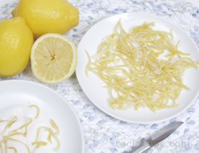 candied lemon zest Recipe