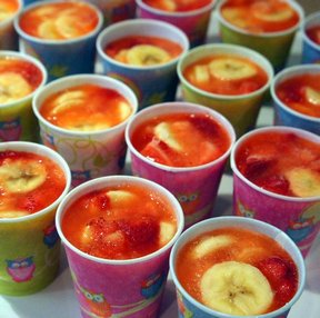 Lemonade Frozen Fruit Cups