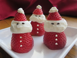 strawberry  cream santas Recipe