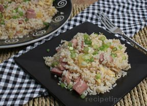 fried rice with ham Recipe