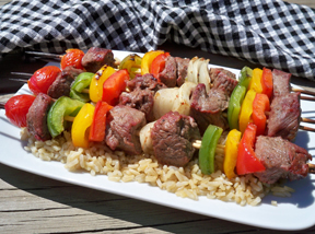 Beef Vegetable Kabobs Recipe Recipetips Com