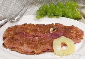 Broiled Ham Steak