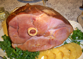 Glazed Pineapple Baked Ham