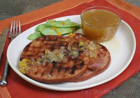 Grilled Ham with Orange Honey Sauce Recipe
