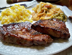 Grilled Marinated Pork Steaks Recipe