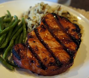 grilled asian pork chops Recipe