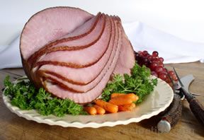 Baked Ham with Apple Mustard Glaze