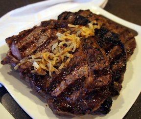 peppered rib eye steaks Recipe