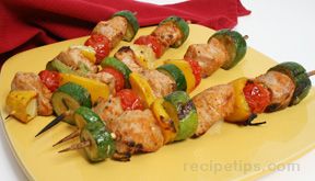 Skewered Pork and Vegetables