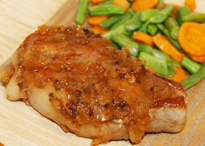 pork chops braised in cider Recipe