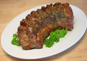 rack of lamb in a mustard-pepper crust Recipe