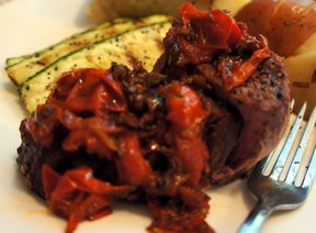 Rosemary Seasoned Steaks with Tomato Jam Recipe