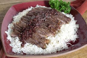 Steak Strips in Wine Sauce Recipe