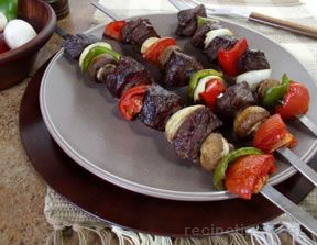 Beef Kebabs on the Grill