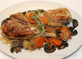 slow cooker turkey legs with vegetables Recipe