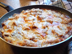 easy cheesy pasta skillet Recipe