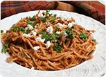 Spaghetti with Sun Dried Tomato Feta Sauce Recipe