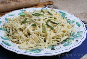 lemon pasta with grilled asparagus Recipe