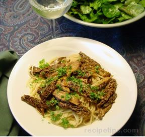 Morels with Pasta